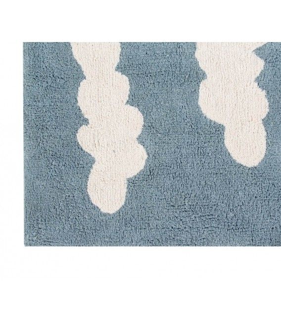 Alfombra Lavable Clouds Azul Vintage