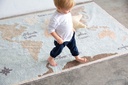 Alfombra Lavable Mapa Vintage