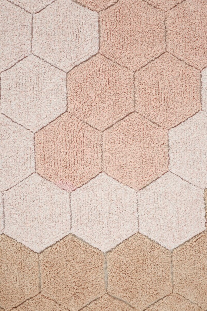 Alfombra lavable Honeycomb Rose