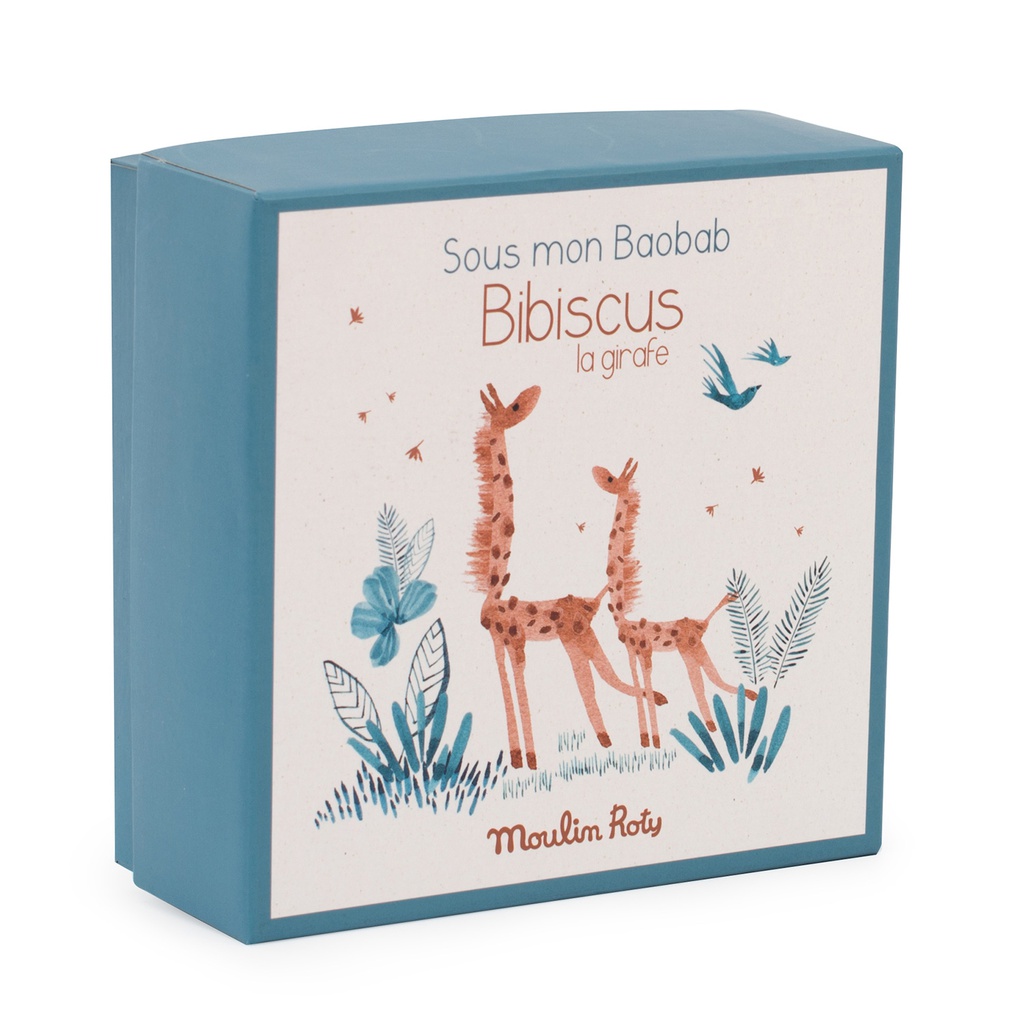 Giraffe Doudou with Soother Holder - Sous mon Baobab