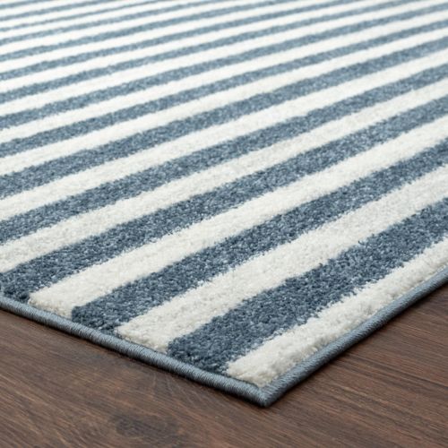 Alfombra Ashwin Blue Stripes