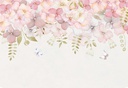 Papel Tapiz - Arte Floral Hortensias Rosa