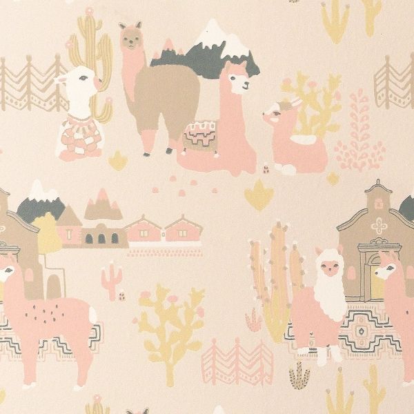 Poetry Collection Llama Village - Light Sunny Pink