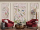 Papel Tapiz  - Chinoiserie Floral Colorida - Rosa (M2)