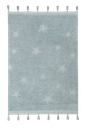 Alfombra Lavable Hippy Stars Aqua Blue