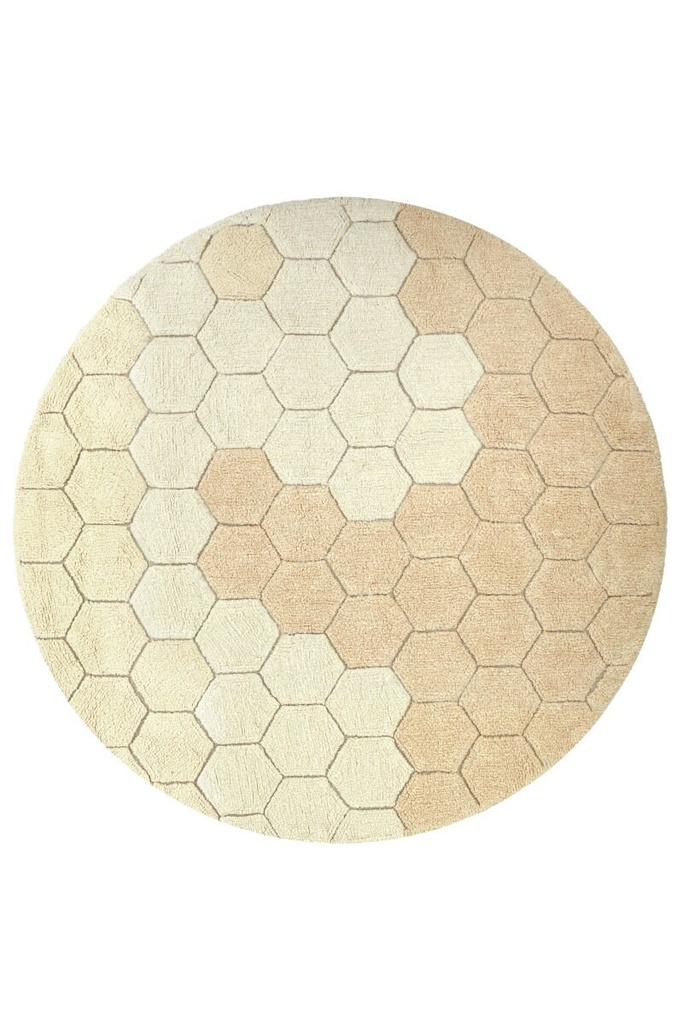 Alfombra Lavable Honeycomb - Golden