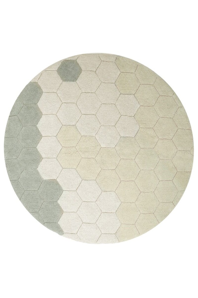 Alfombra Lavable Honeycomb - Blue Sage