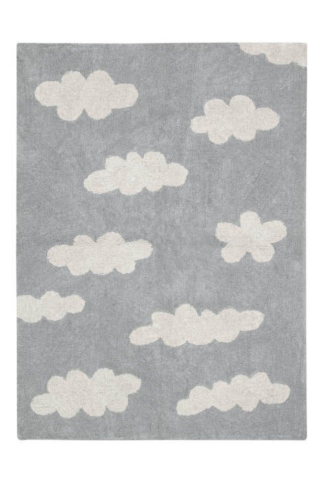 Alfombra Lavable Clouds Gris