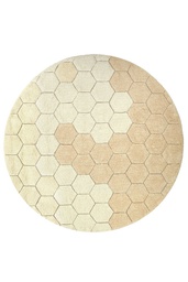 [P-1206] Alfombra Lavable Honeycomb - Golden