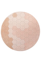 [P-1208] Alfombra Lavable Honeycomb - Rose