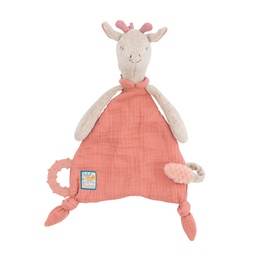 [MR-669017] Giraffe Doudou with Soother Holder - Sous mon Baobab