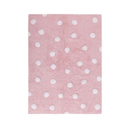 [P-1111] Alfombra Lavable Polka Dots Rosa